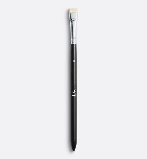 Dior Backstage Eyeliner Brush N° 24 - Eyes - Makeup | DIOR Crayon Eyeliner, Dior Runway, Christian Dior Perfume, Dior Backstage, Cream Eyeliner, Brush Cleanser, Dior Perfume, Dior Makeup, High End Makeup