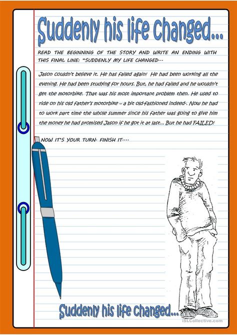 Grammar Tenses, First Grade Reading Comprehension, Fun Writing Activities, Scene Writing, Teacher Files, Writing Planning, Funny English, English Worksheet, Activities For Teens