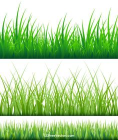 Go Green Posters, Different Types Of Grass, Flower Applique Patterns, Grass Clipart, Grass Drawing, Grass Vector, Science Clipart, Landscaping Decor, Text Borders