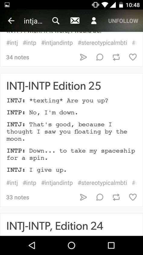 I don't think they'd give up that quickly... *squints* but I would like to win! :D Intj And Intp Friendship, Intj Intp Friendship, Intp And Intj Friendship, Mbti Conversations, Intj Friendship, Intp Friendship, Intp Things, Accurate Personality Test, Intp Personality Type