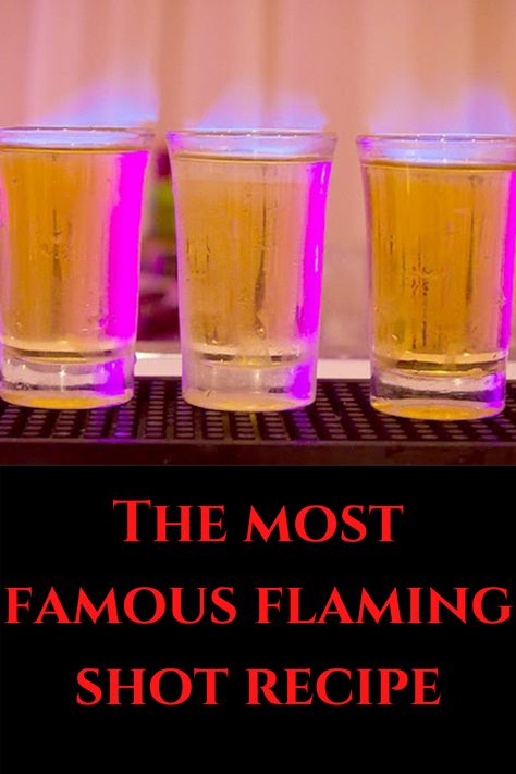 Fire Shots Drinks, Flaming Shots Recipe, Flaming Cocktails, Flaming Shots, Flaming Drinks, Flaming Dr Pepper, Fire Shots, Shots Alcohol Recipes, Fireball Shot