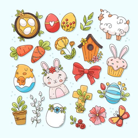 Classroom Idea, Hand Drawn Elements, Easter Celebration, Vector Hand, Vector Photo, Planner Stickers, Graphic Resources, Hand Drawn, Vector Free