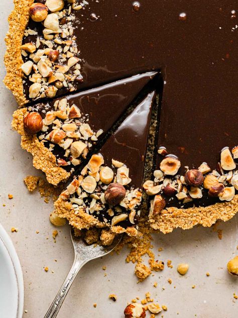 Nutella Tart, Nutella Ganache, Tart Baking, Mini Tart, Winter Desserts, Nutella Recipes, Chocolate Nutella, Pie Tart, Hazelnut Spread