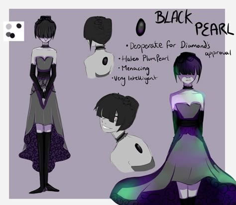 Black Pearl Steven Universe Black Diamond Oc, Black Pearl Steven Universe Oc, Black Diamond Oc, Steven Universe Black Diamond, Black Pearl Steven Universe, Pearl Oc Steven Universe, Steven Universe Pearl Oc, Black Diamond Steven Universe, Pearl Gemsona