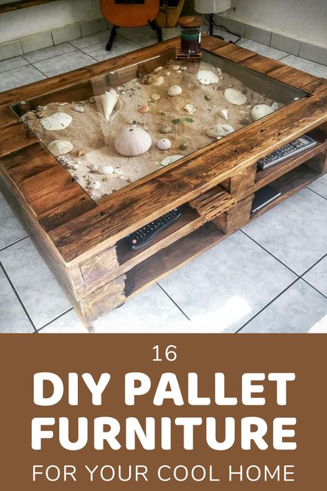 16 DIY Pallet Furniture For Your Cool Home Pallet Projects Bedroom, Palette Furniture, Practical Furniture, Diy Wood Pallet Projects, Pallet Furniture Designs, Pallet Projects Easy, Pallet Projects Furniture, Love Simple, Pallet Creations