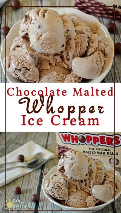 A creamy homemade chocolate malted ice cream inspired by Whoppers candy. Enjoy this creamy Whopper Ice Cream today! Homemade Ice Cream Recipes Machine, Ice Cream Recipes Machine, Ninja Creami Recipes, Creami Recipes, Ice Cream Maker Recipes, I Scream For Ice Cream, Ice Scream, Chocolate Malt, Ice Cream Gelato