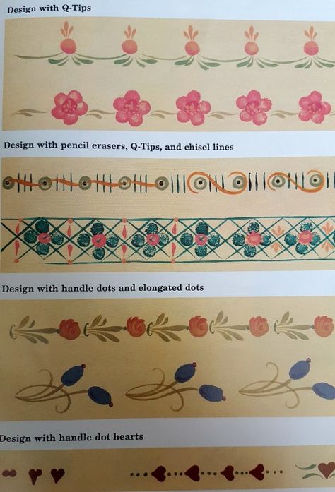 Folk Art Border Patterns, Norwegian Rosemaling Pattern, Hand Painted Border Designs, Folk Art Border Design, Painting Borders Designs, Border Painting Ideas, Wood Board Painting Ideas, Folk Art Border, Painted Borders