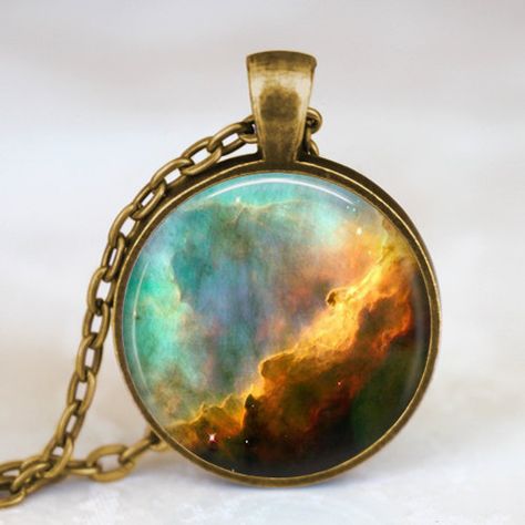 Omega Nebula, Nebula Necklace, Ballerina Necklace, Black Cat Necklace, Space Necklace, Omega Necklace, Nebula Galaxy, Space Nebula, Galaxy Jewelry