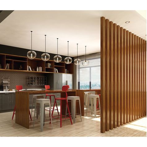 Timber Partition, Wooden Panel Design, Partition Designs, Panel Divider, Wall Partition, Wooden Partitions, Wood Room Divider, Modern Room Divider, Hanging Room Dividers