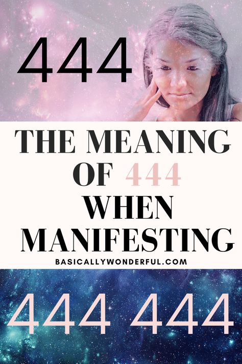 what seeing 444 means when you're manifesting something new into your life via the law of attraction 444 Manifestation, Manifest Meaning, 444 Meaning, Seeing 444, Angel 444, Just Letting You Know, Angel Number Meanings, Angel Guidance, Divine Timing