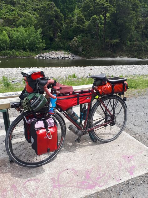 Short Bike packing trip, heading north from Wellington Gravel Bike Packing, Bike Packing Gear, Bike Packing Bags, Bike Touring Packing, Bike Trekking, Bike Touring Gear, Cycle Touring, Bikepacking Gear, Bikepacking Bags