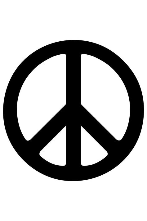 Round peace sign Graphic Image, Peace Sign, Vinyl