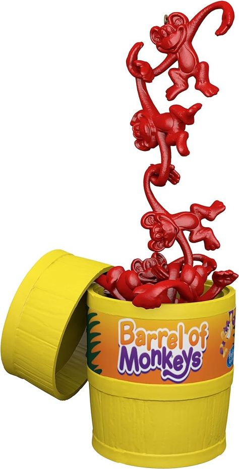 Amazon.com: Hallmark Keepsake Christmas Ornament 2019 Year Dated Hasbro Barrel of Monkeys, : Home & Kitchen Barrel Of Monkeys, Plastic Christmas Tree, Hungry Hippos, Ornament Box, Hallmark Ornaments, Keepsake Ornaments, Plastic Cup, Easy Gifts, Monkeys