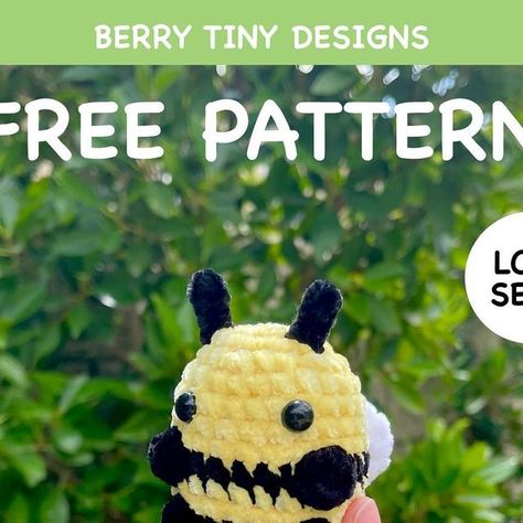 ✨Berry Tiny Designs✨ on Instagram: "FREE Mini Bee Pattern!! 🐝 ✨To celebrate (again) hitting 6k, I want to share my first ever pattern!! It's quick, easy, and perfect for markets! There is very little sewing required (I personally don't like sewing)✨ 💛I would really appreciate it if you could share this pattern so more people can see/use it!! 🖤Don't forget to also share your creation and tag me so I can see! 🐝 💛Having trouble? Please let me know if you run into any problems and I would be ha Crochet Mini Bee Pattern, Free Crochet Bee Pattern, Free Bee Crochet Pattern, Bee Crochet Patterns Free, Crochet Bee Pattern Free, Learn Crochet Beginner, Crochet Bee Pattern, Bee Crochet Pattern, Tiny Designs