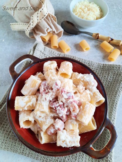 Ricotta Pasta Recipes, Pasta Simple, Ricotta Sauce, Ricotta Cheese Recipes, Easy Peasy Recipes, Ricotta Recipes, How To Make Bacon, Ricotta Pasta, Family Lunch