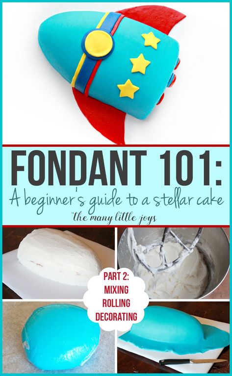 Have you ever wished you could make a really professional-looking cake? This two-part series will teach you everything you need to know about how to make a fancy fondant cake. Here's part two: how to make/roll the fondant and finish your cake. Give it a try! Fondant Tips, Homemade Fondant, Diy Fondant Cake, Cakes To Make, Fondant Recipe, Cake Decorating With Fondant, Wedding Cake Recipe, Rolling Fondant, Fondant Cookies