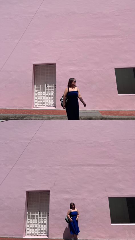 cute pink wall at Ann Siang Hill Pink Wall Photoshoot, Wall Photoshoot, Couple Photoshoot, Pink Wall, Pink Walls, Couples Photoshoot, Cute Pink, Singapore, Wall