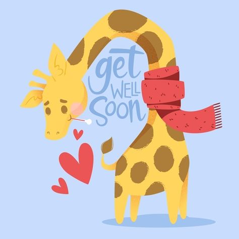 Funny Get Well Soon, Motivation Message, Get Well Soon Messages, Funny Get Well, Floral Business Cards, Get Well Wishes, Kawaii Panda, Kids Vector, Sharpie Art