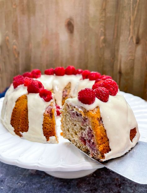 Vegan lemon raspberry Bundt cake is a gluten-free vegan take on the traditional Bundt cake. It is airy, fluffy, moist, lemony, and super delicious. Loaded with raspberries and a silky vegan topping. Lemon Raspberry Bundt Cake, Gluten Free Bundt Cake, Raspberry Bundt Cake, Bunt Cake Recipe, Lemon Raspberry Cupcakes, Raspberry Cake Recipes, Raspberry Lemon Cakes, Bundt Recipes, Allergen Free Recipes