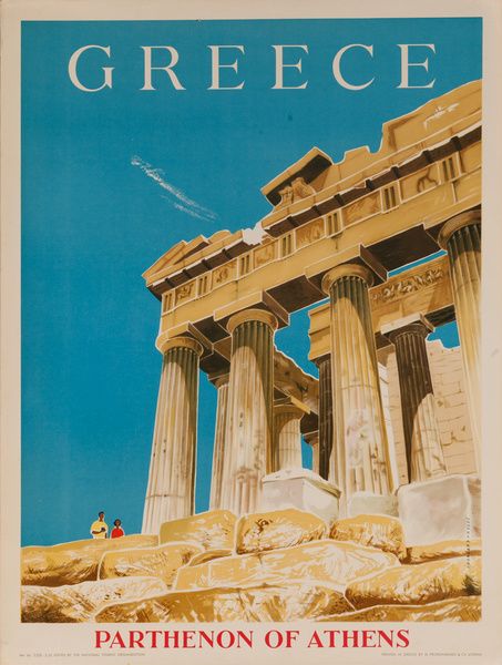 Parthenon Greece, Parthenon Athens, Greece Tourism, Old Posters, Greek Travel, Greece Art, Tourism Poster, Retro Travel Poster, Athens Greece