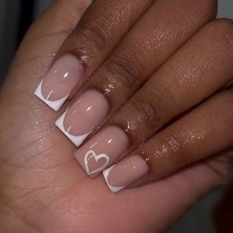 Light Pink Acrylic Nails, Short Coffin Nails Designs, Pink Tip Nails, Holiday Acrylic Nails, Simple Gel Nails, Girly Acrylic Nails, Work Nails, French Tip Acrylic Nails, Her Nails