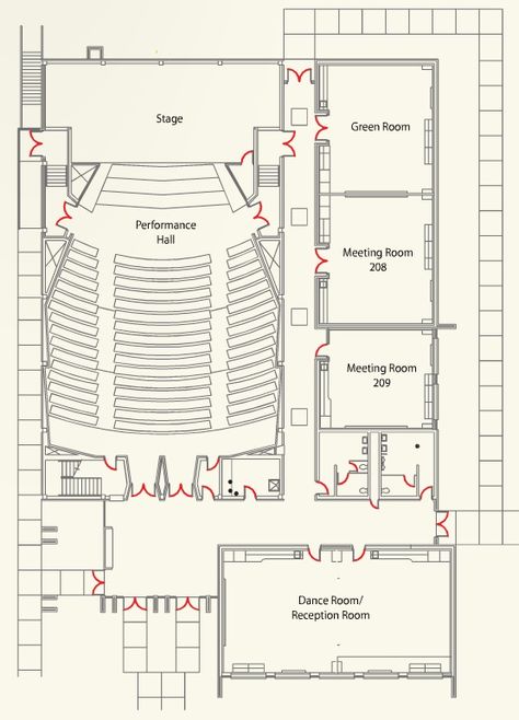 Theatre Plan, Auditorium Plan, Auditorium Architecture, Church Building Design, Auditorium Design, Theater Architecture, Church Interior Design, Conceptual Architecture, Building House Plans Designs