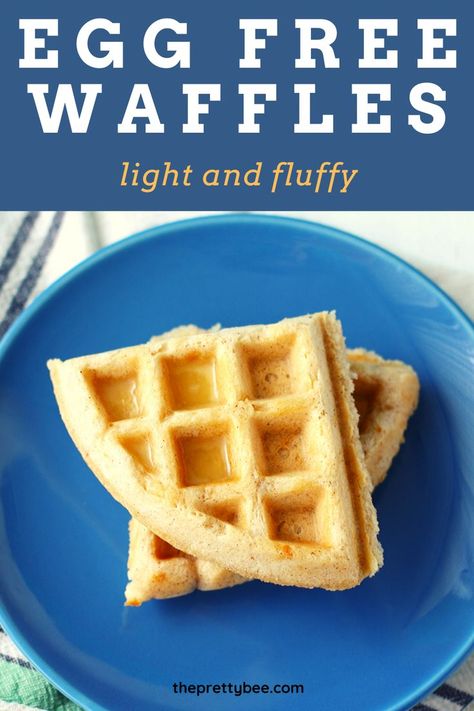 Easy Waffle Recipe No Eggs, Egg Free Waffle Recipe, Egg Free Waffles, Eggless Waffle Recipe, Egg Waffle Recipe, Eggless Breakfast, The Egg Diet, Egg Free Breakfast, Easy Waffle Recipe