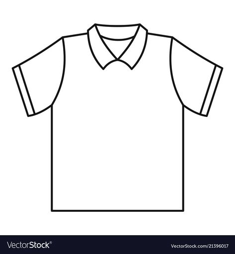 Polo Drawing, T Shirt Outline, Shirt Outline, Embroidered Products, Plain Polo Shirts, Fashion Logo Branding, Kids Uniforms, Shirt Drawing, Boys Uniforms