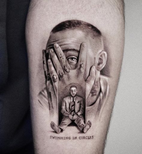 Mac Miller Tattoos, Mandela Tattoo, Salvation Tattoo, Christian Sleeve Tattoo, Z Tattoo, Gangsta Tattoos, Single Needle Tattoo, Elements Tattoo, Traditional Tattoo Sleeve