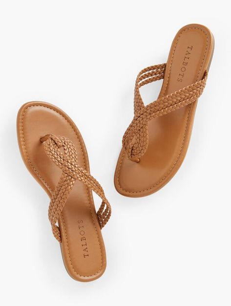 Braided Leather Sandals, Braided Sandals, Braid Designs, Classic Style Women, How To Make Shoes, Box Gift, Braided Leather, Thong Sandals, Nappa Leather