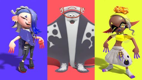 Splatoon Games, Nintendo Splatoon, Splatoon 3, Manta Ray, Big Men, Splatoon, Character Design, Fan Art, Japan