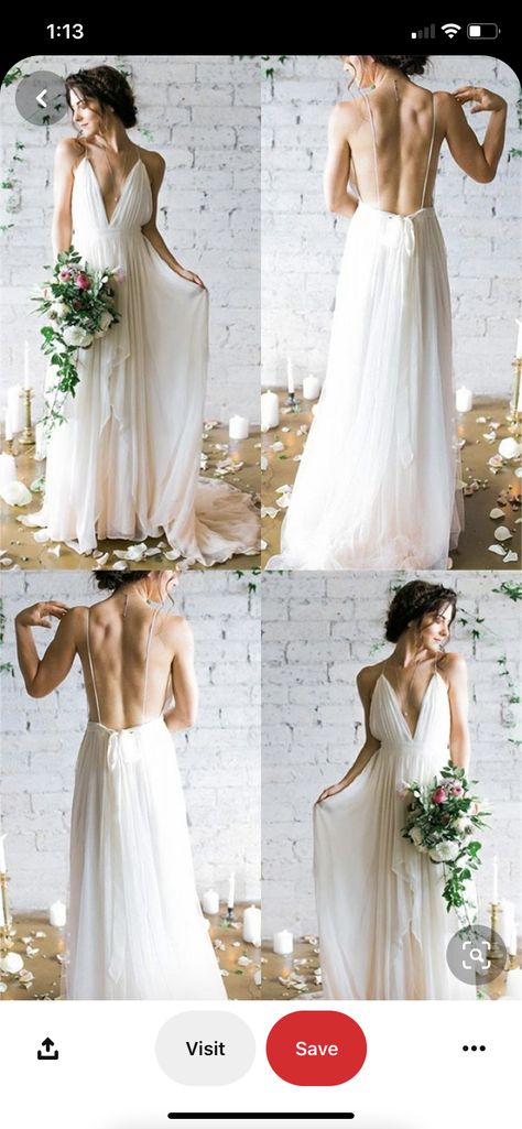 Greek Wedding Dresses, Chiffon Wedding Dress Beach, Backless Bridal Gowns, Pnina Tornai, Chiffon Wedding Dress, Wedding Dress Chiffon, Dress Unique, Dress Backless, Backless Wedding