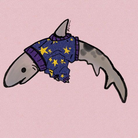 #Shark in sweater Dope Drawings, Shark Print, Shark Lover, Patterned Sweater, Ocean Vibes, The Shark, Marine Biology, Fall Sweater, Pattern Sweater