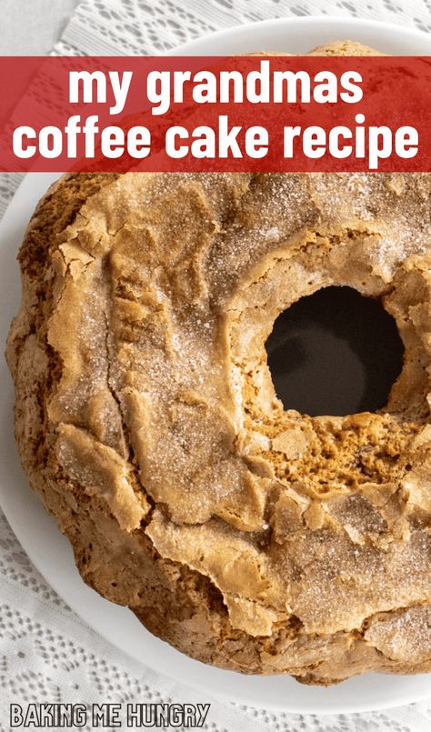 This homemade coffee cake recipe is perfect for everyday eating or special occasions. Tantalize your taste buds with the divine aroma and melt-in-your-mouth goodness of My Grandma's Coffee Cake Recipe. The biggest difference between My Grandmas Coffee Cake Recipe and others is that it's made in a bundt pan instead of a baking dish. This is sure to be a family favorite! Best Ever Coffee Cake Recipe, Good Morning Cake Recipe, Grandmas Cake, Best Coffee Cake Recipes Bundt, Cake Mix Coffee Cake Recipes, Good Morning Cake, Best Coffee Cake Recipes, Bundt Pan Coffee Cake, Apple Coffee Cake Recipes