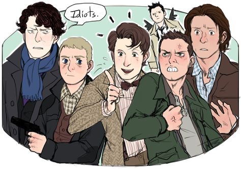 http://reapersun.tumblr.com/tagged/sherlock/chrono/page/44 (Source) Superwholock Fanart, John Lock, Benedict And Martin, Sherlock Fandom, Fandoms Unite, Sherlock John, Fandom Crossover, Virginia Woolf, Johnlock