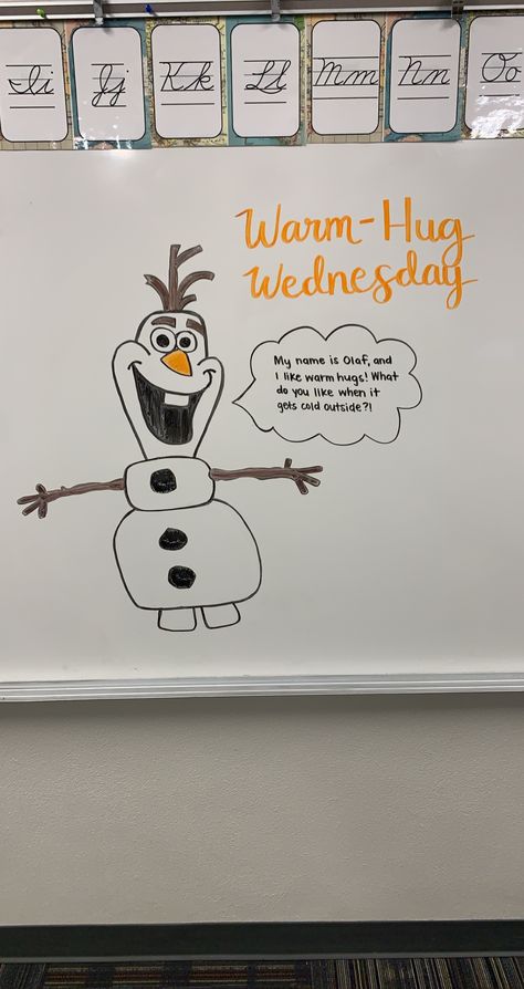 January White Board Ideas, Wednesday Whiteboard Ideas, Wednesday Check In, First Day Of School White Board Message, Wednesday Board Prompt, Wednesday Morning Meeting, Cute Whiteboard Ideas, Dry Erase Board Ideas Art, Wednesday Whiteboard