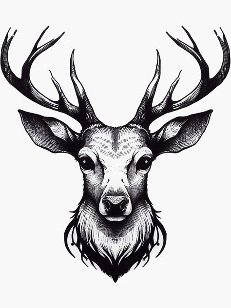 Buck Skull Tattoo, Deer Horn Tattoo, Chest Tattoo Sketches, Dear Antlers, Deer Tattoo Designs, Deer Skull Tattoos, Aztec Tattoo Designs, Deer Tattoo, Pyrography Patterns