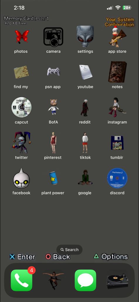 Retro Playstation Aesthetic, Ps2 Home Screen, Ps2 Memory Card Icons, Ps2 Widgets, Ps2 Iphone Theme, Aesthetic Game Wallpaper, Ps2 App Icons, Ps2 Character Aesthetic, Horror Games Wallpaper