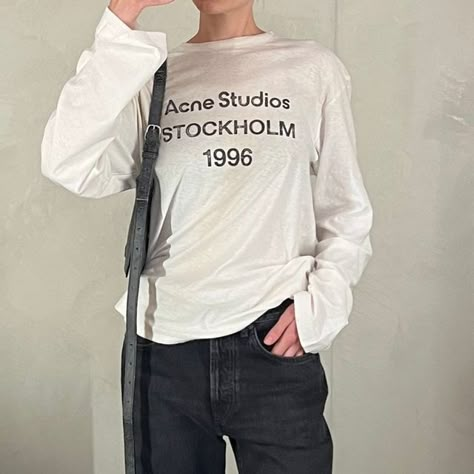 Acne Studios Tshirt, Acne Studios Outfit, European Chic, Clothing Studio, Acne Studio, Crazy Rich Asians, Crazy Rich, January 26, Tshirt Outfits