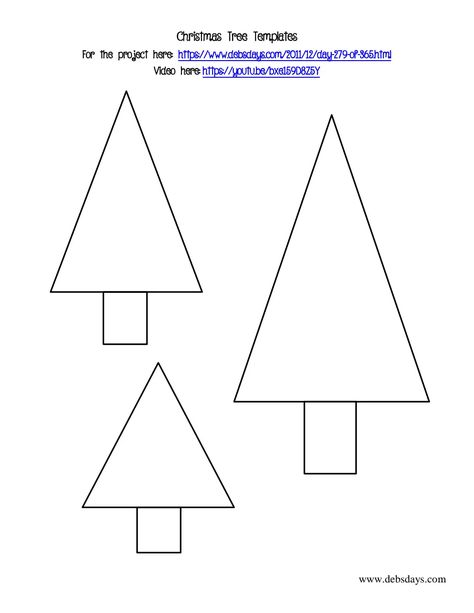 Christmas Tree Templates, Triangle Christmas Tree, Triangle Template, Christmas Tree Printable, Tree Printable, Christmas Tree Template, Tree Templates, Tree Patterns, Triangle Shape