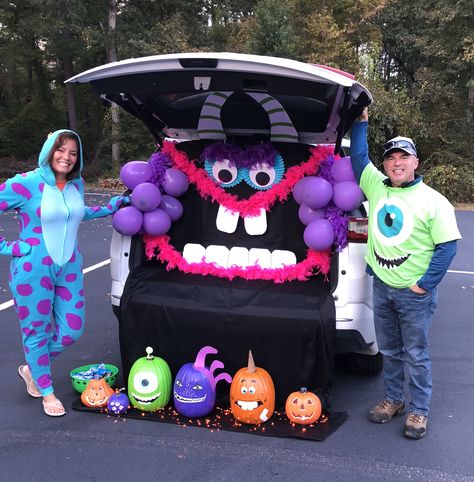 Monster Theme Trunk Or Treat, Trunk Or Treat Ideas For Cars Monsters Inc, Monster Mash Trunk Or Treat, Trunk Or Treat Monsters Inc, Trunk Or Treat Ideas For Suv Halloween, Monsters Inc Trunk Or Treat Ideas, Trunk Or Treat Monster, Monsters Inc Trunk Or Treat, Trunk Or Treat Ideas For Suv