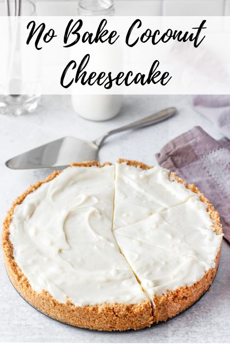 Coconut Cheesecake Recipes No Bake, Easy Coconut Cheesecake, Summer Cheesecake Recipes No Bake, Toasted Coconut Cheesecake, Coconut No Bake Cheesecake, No Bake Coconut Cake, No Bake Coconut Pie, Coconut Cheesecake Recipes, Coconut Powder Recipes