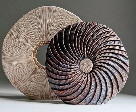 A Diverse Array of Textures Cloak Abstract and Figurative Ceramics by Artist Carlos Cabo | Colossal Wooden Sculptures, Organic Ceramics, Plaster Sculpture, Colossal Art, Ceramic Techniques, Organic Wood, Plaster Art, Lion Art, Paint And Sip