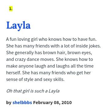 A fun loving girl who knows how to have fun. She has many friends with a lot of inside jokes. She generally has brown hair, brown eyes, and crazy d... Layla Core Aesthetic, Layla Name Meaning, Leila Name Meaning, Laney Name Meaning, Layla Name, Layla Aesthetic, Lyla Core, Layla Core, Meaning Of The Name Lyla