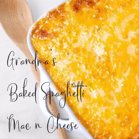 Grandma’s Spaghetti Mac n Cheese is just like grandma used to make! It’s cheesy and delicious and a tradition that will be passed down. Mac And Cheese Spaghetti, Cajun Comfort Food, Slow Cooker Red Beans, Christmas Side Dishes, Cheese Spaghetti, Seasoned Bread Crumbs, Thanksgiving Sides, Crock Pot Slow Cooker, Thanksgiving Side Dishes