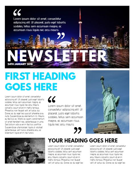 Professional newsletter sample. Click to customize. Professional Newsletter Design, News Letters Template Newsletter Ideas, Creative Newsletter Design, Newsletter Design Layout Creative, Internal Newsletter, News Letter Design, Type Hierarchy, Newsletter Design Layout, Newsletter Sample