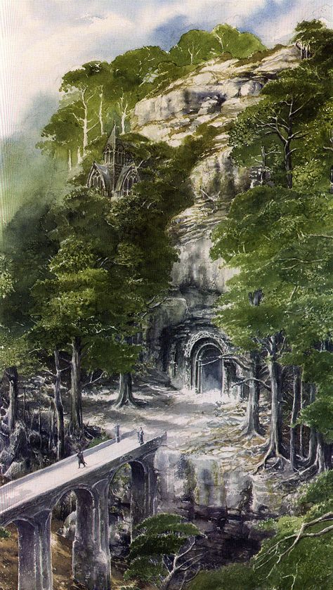 Alan Lee - Illustration from Tolkien's The Children of Húrin Alan Lee Art, Tolkien Artwork, John Howe, Alan Lee, Middle Earth Art, Tolkien Art, Lotr Art, Lord Of The Ring, The Silmarillion