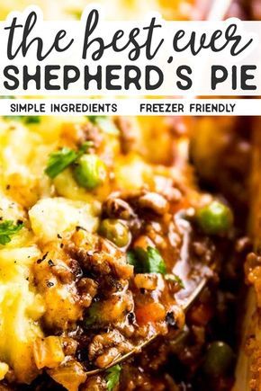 Homemade Shepherd's Pie, Shepherds Pie Recipe, Diner Recept, Shepherd's Pie, God Mat, Shepherds Pie, Beef Recipes Easy, Easy Casserole Recipes, Beef Recipes For Dinner