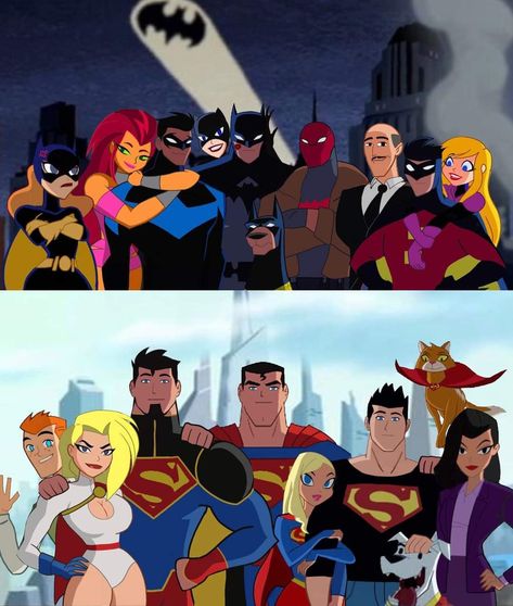 The Batfamily, Teen Titans Go Characters, Dc Comics Facts, Batman Redesign, Nightwing And Starfire, Image Spiderman, Superman Family, Dc Comics Heroes, Batman Funny