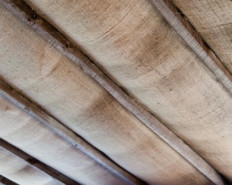 Beamed ceiling in the tasting room at Village Winery. Burlap Ceiling, Basement Ceiling Insulation, Basement Ceiling Ideas Cheap, Ceiling Alternatives, Basement Ceiling Options, Ceiling Basement, Open Basement, Low Ceiling Basement, Ceiling Options